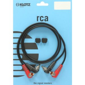 Klotz AT-CCA0300 stereo twin kabel 2x RCA male haaks 3m (set van 2)