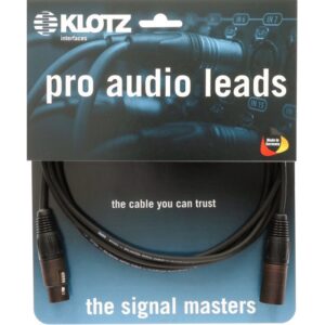 Klotz B-2 B2FM1N0300 audiokabel Neutrik XLR 3p male - XLR 3p female 3m
