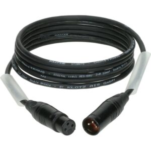 Klotz PD3-3XL11A002.0 AES/DMX kabel 3p XLR F/M zwart 2 meter