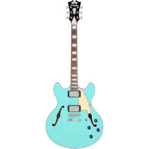 D'Angelico Premier DC Surf Green semi-akoestische gitaar