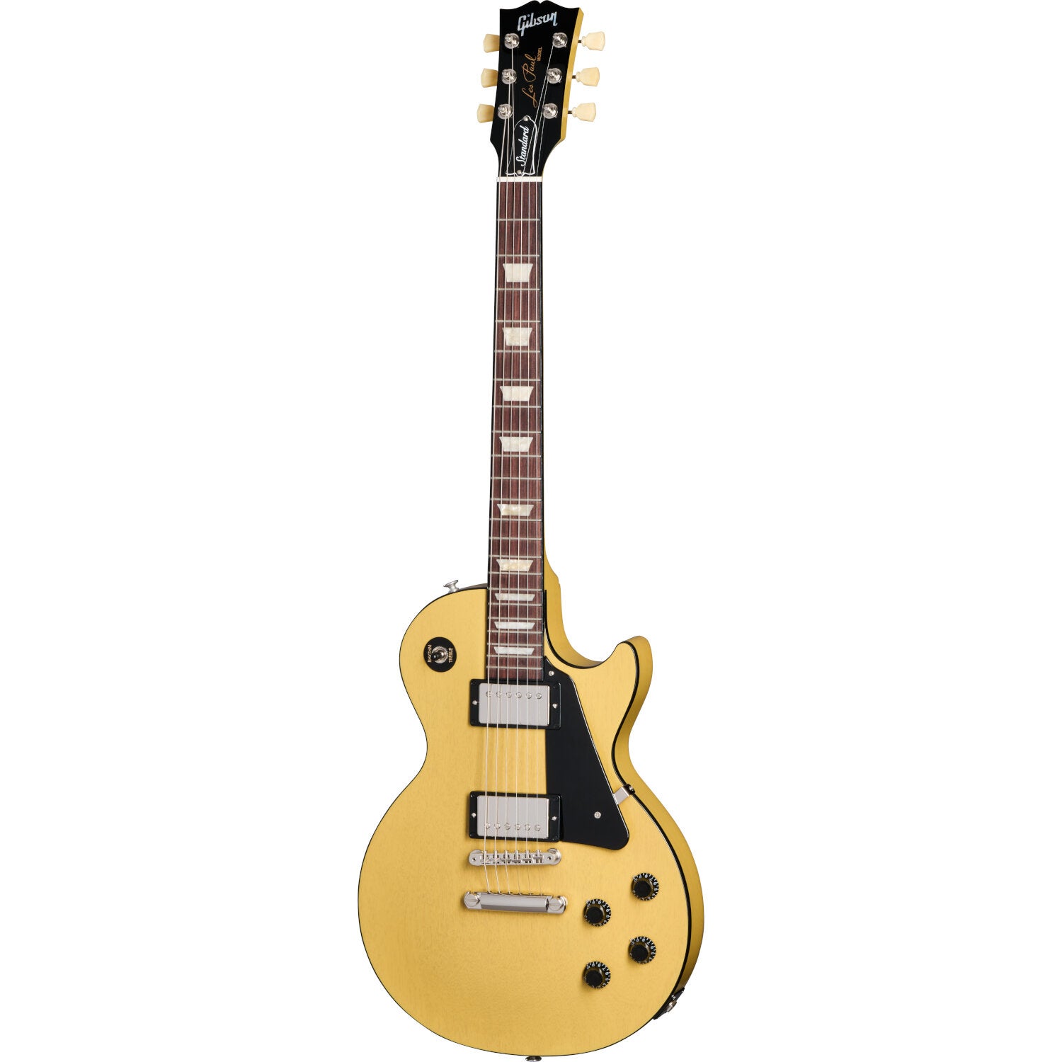 Gibson Les Paul Standard 50s Mahogany Top TV Yellow elektrische gitaar met koffer