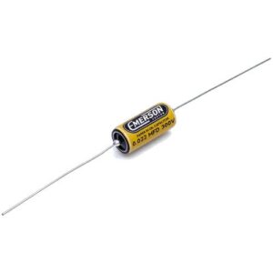 Emerson Custom 0.022uf Paper-in-Oil Capacitor Yellow & Cream Single condensator per stuk
