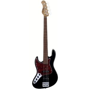 Sadowsky MetroExpress Vintage J/J Bass Morado Black linkshandige fretloze elektrische basgitaar met lijnen