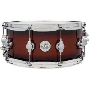DW Drums DDLG0614SSTB Design Series Maple Tobacco Burst 14 x 6 inch snaredrum