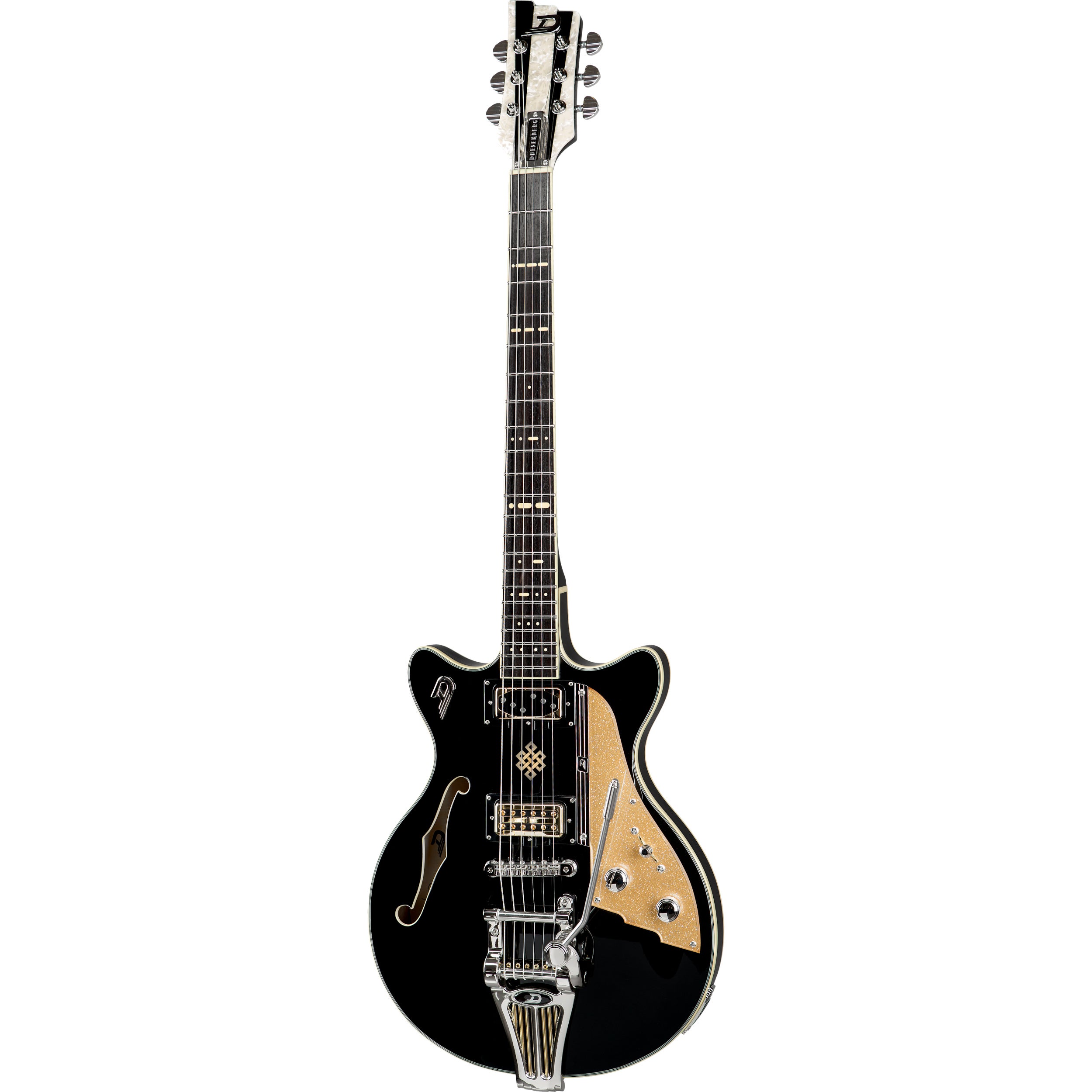 Duesenberg Alliance Joe Walsh Black semi-akoestische gitaar met koffer