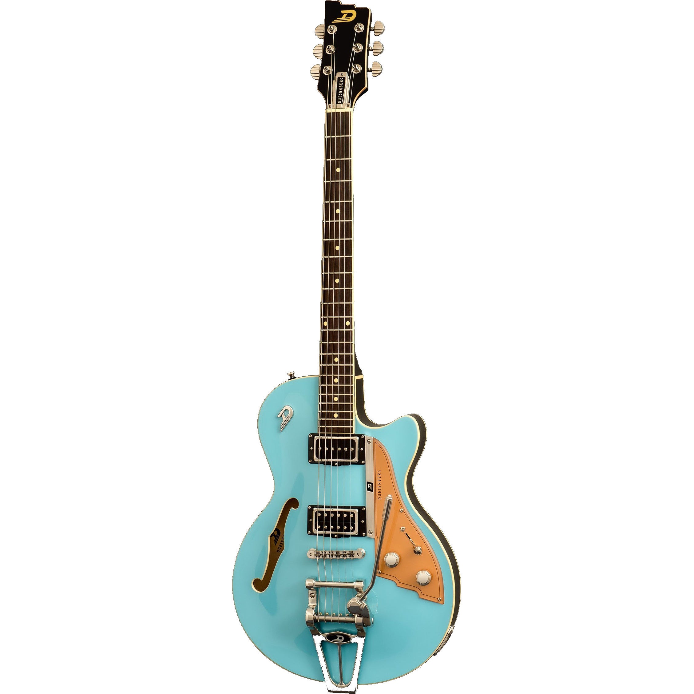 Duesenberg Starplayer TV Narvik Blue semi-akoestische gitaar met koffer