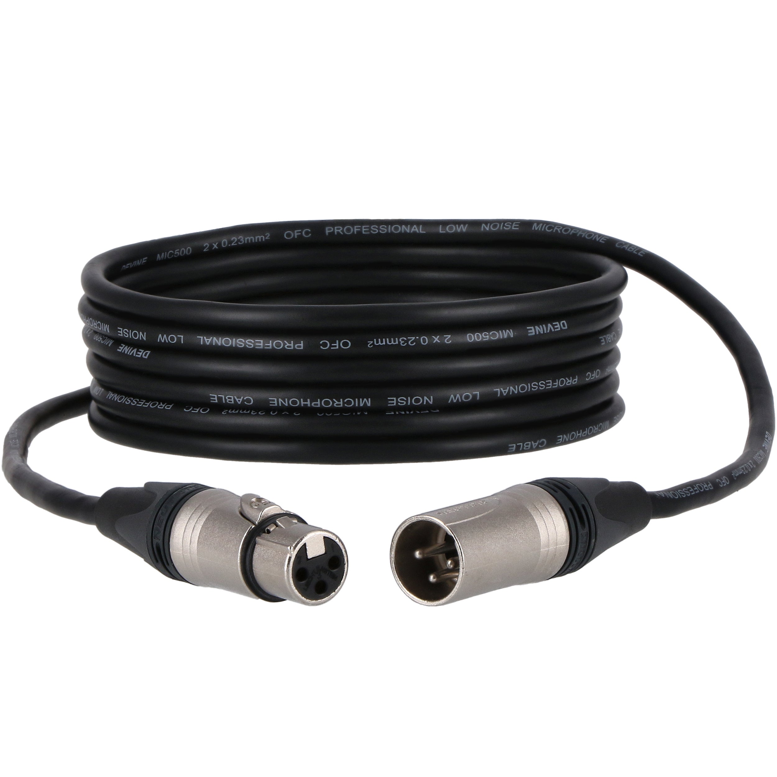 Devine XLR microfoon/signaalkabel met Neutrik-connectoren 3m (50x)
