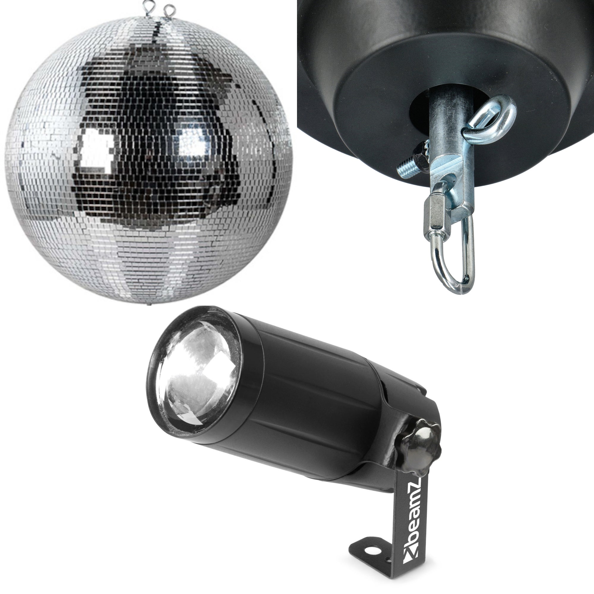 Ayra DanceFX MB30-5x5 spiegelbol 30 cm met motor en spot