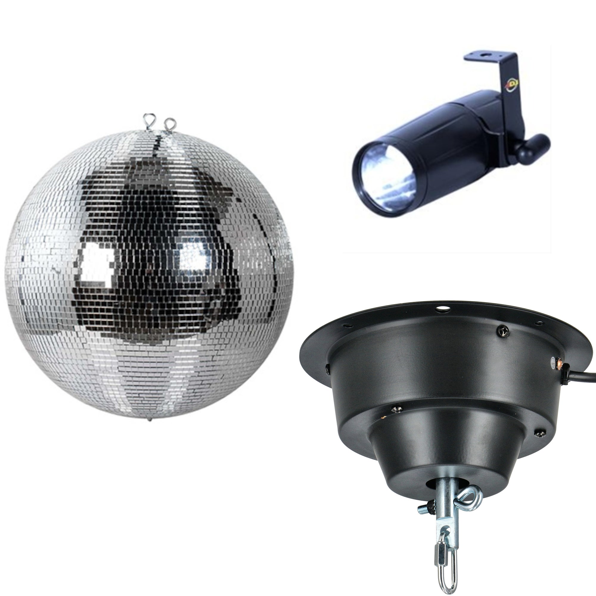 Ayra DanceFX MB50-5x5 spiegelbol 50 cm met motor en spot