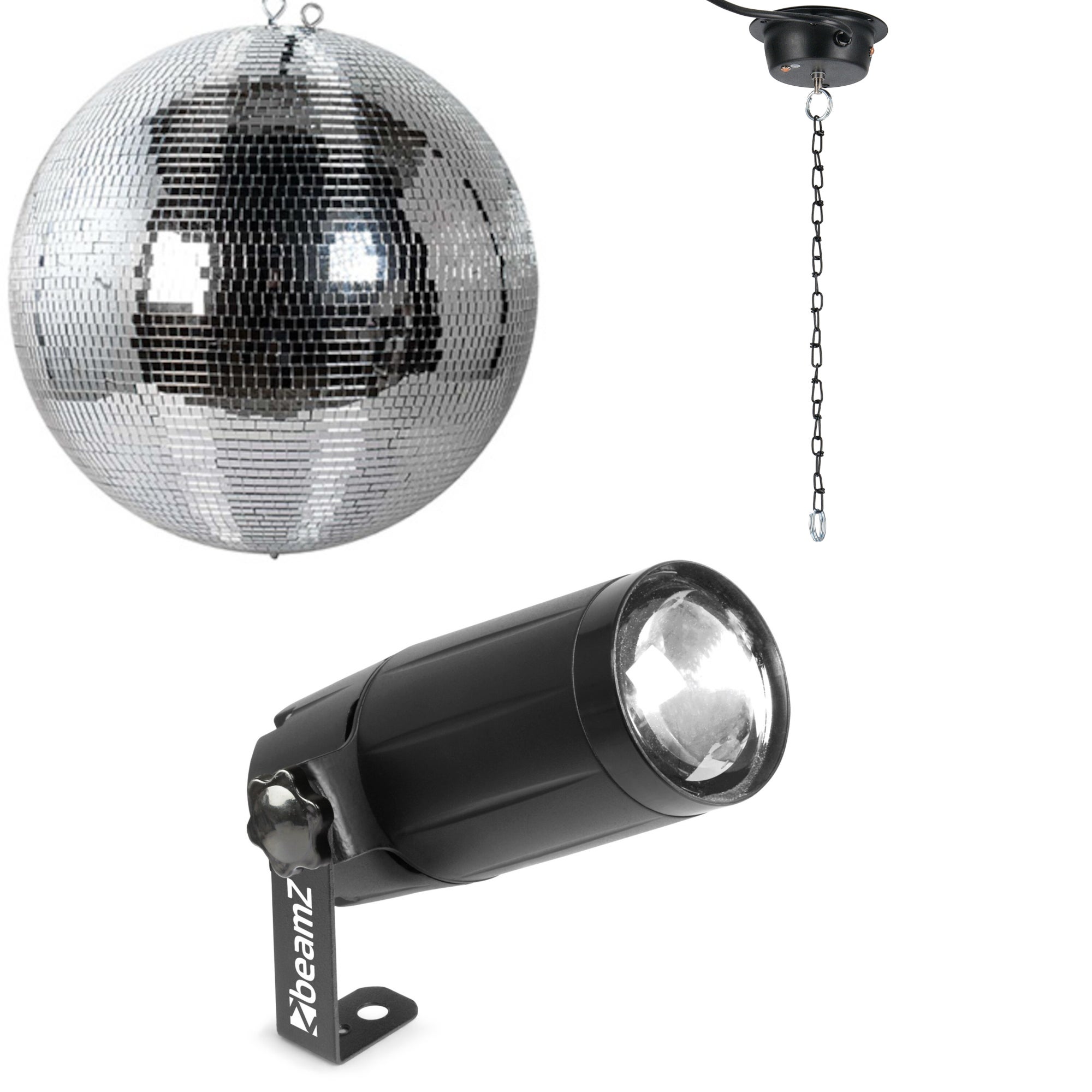 Ayra DanceFX MB20-10x10 spiegelbol 20 cm met motor en spot