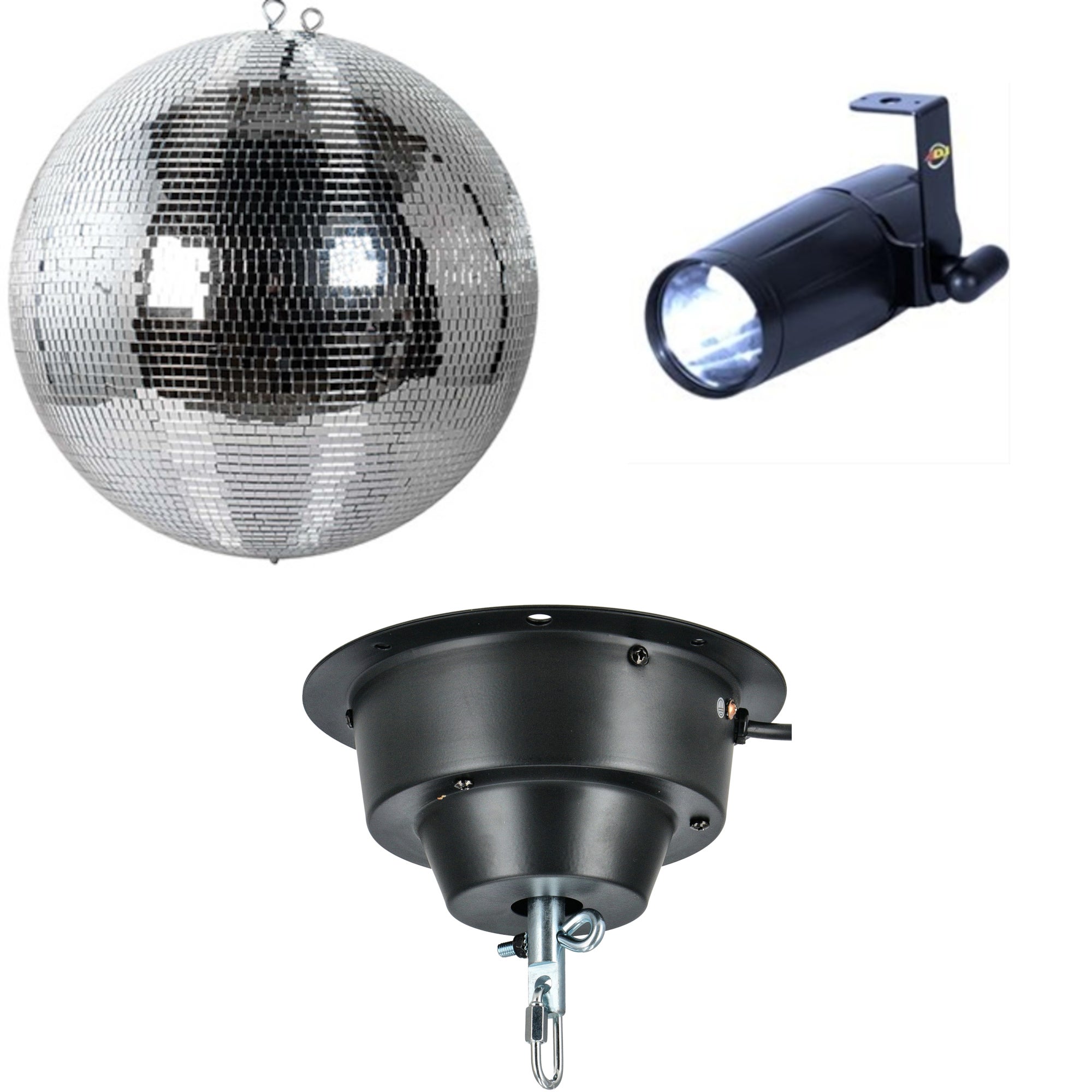 Ayra DanceFX MB40-5x5 spiegelbol 40 cm met motor en spot