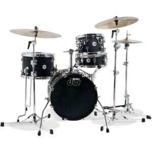 DW Drums Design Series Mini Pro Black Satin 4d. shellset