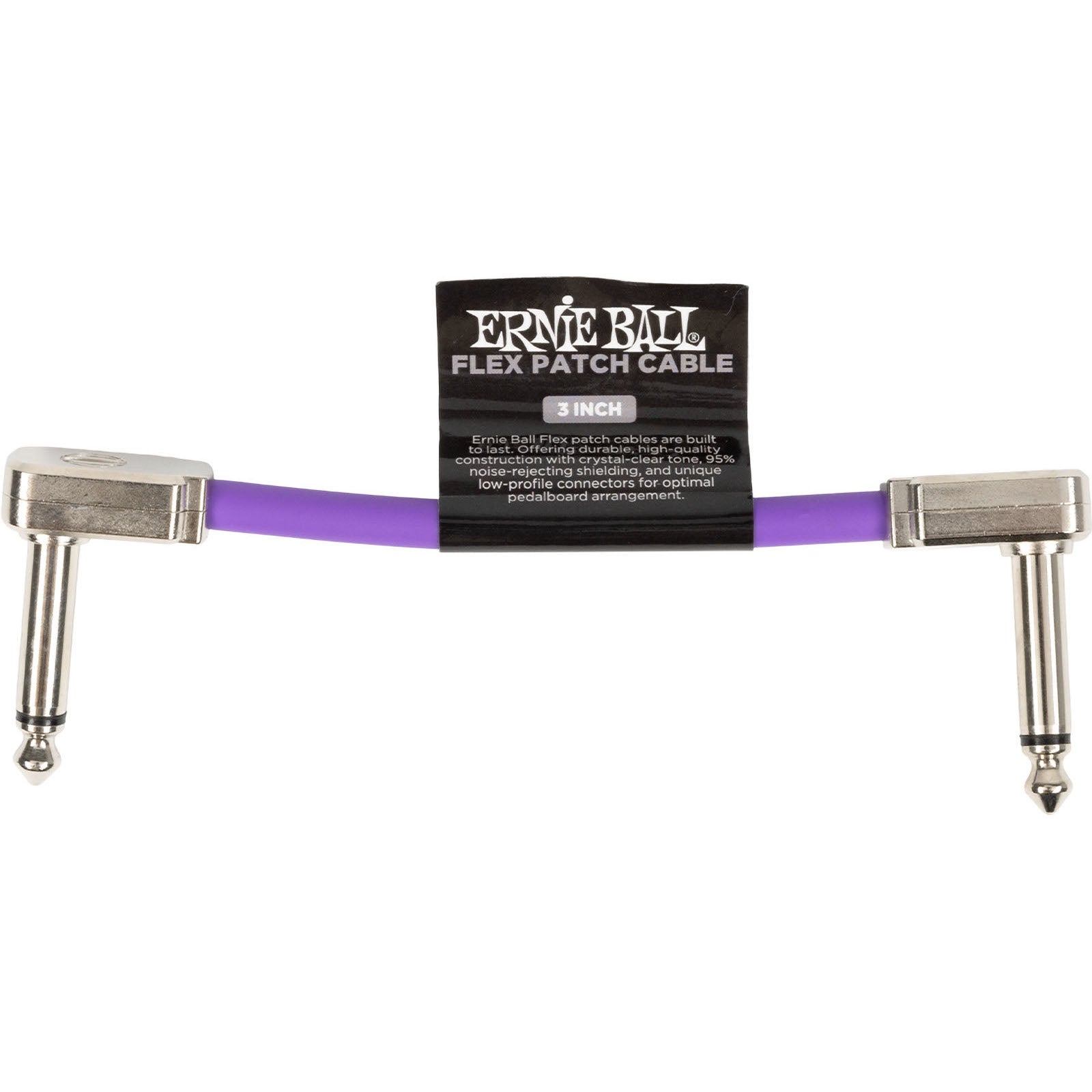 Ernie Ball 6446 Flex Patch Purple patchkabel 7,5 cm
