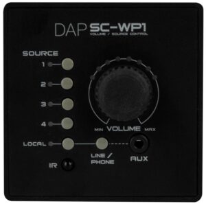 DAP SC-WP1 muurpaneel voor DAP SC-5.2 audioschakelaar, zwart