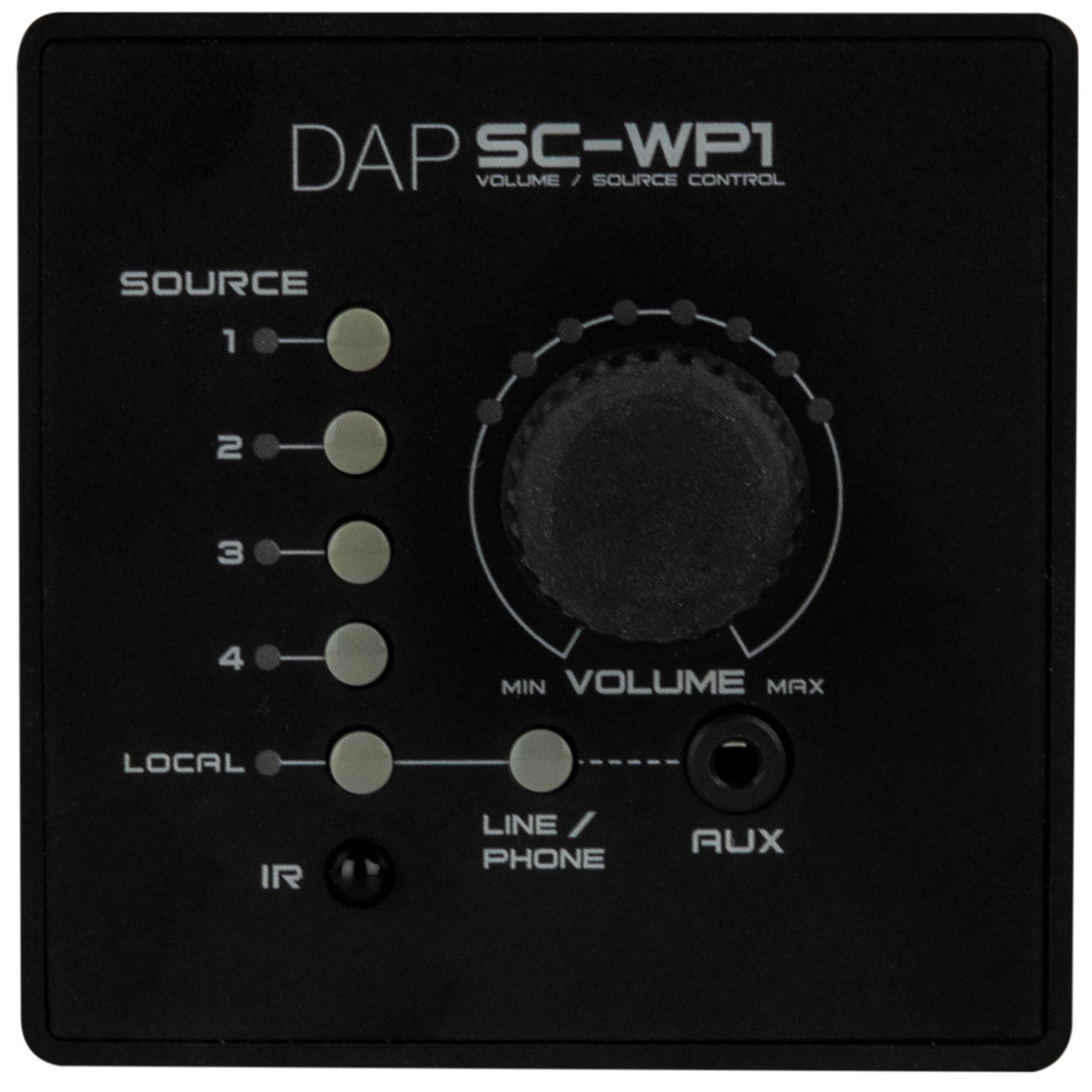 DAP SC-WP1 muurpaneel voor DAP SC-5.2 audioschakelaar, zwart