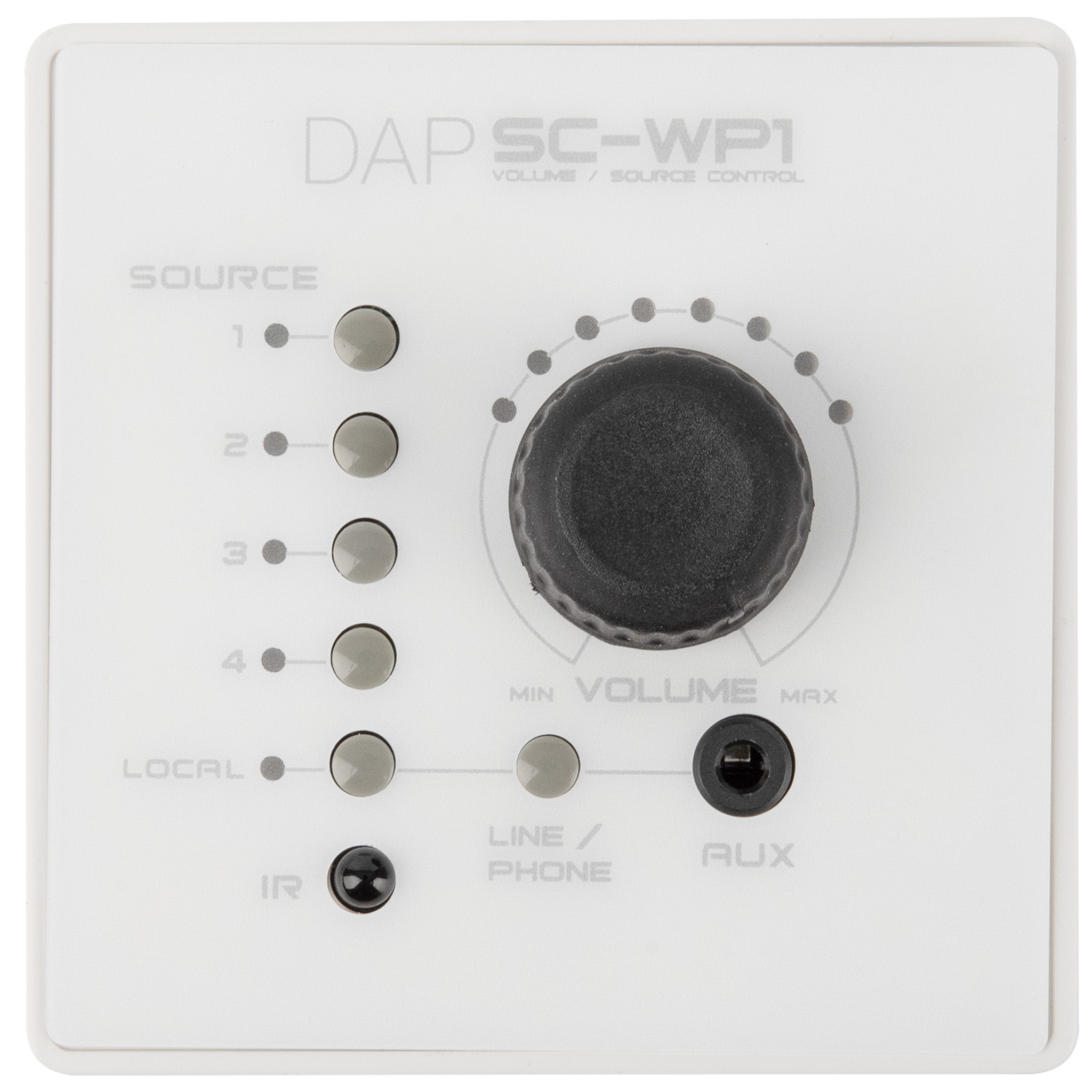 DAP SC-WP1 muurpaneel voor DAP SC-5.2 audioschakelaar, wit