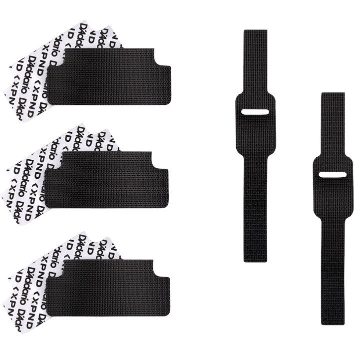 D'Addario PW-PGS-01 Pedal Grip Strips, Standard Size 6 klittenband strips voor bevestigen effectpedalen