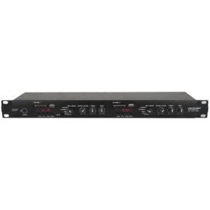 DAP MP-220BT dubbele mediaspeler met bluetooth en omroep-mic interface