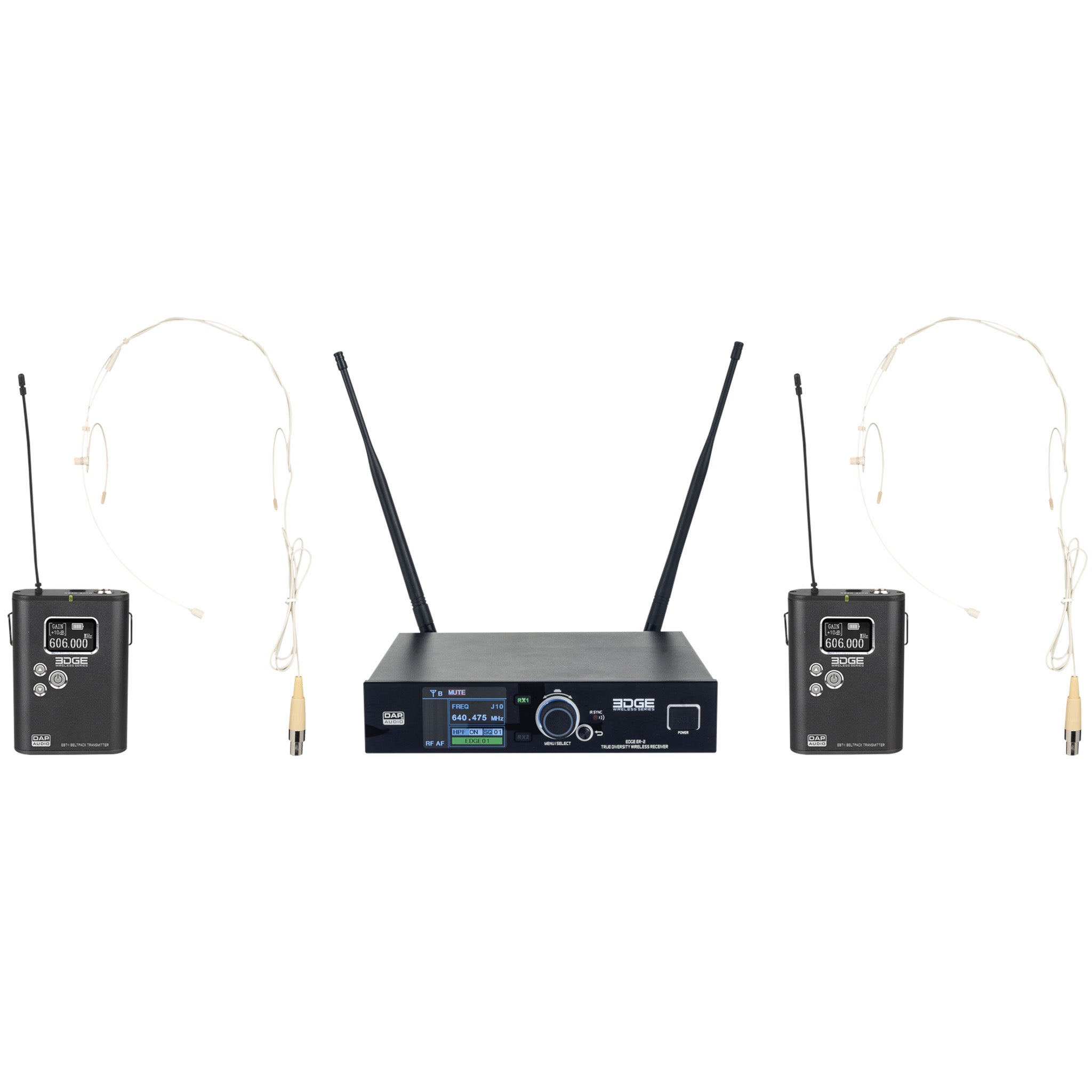 DAP EDGE EBS-2 draadloos headset systeem (610 - 670 MHz)