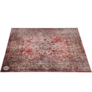 DRUMnBASE Pro Series X-Heavy 7kg Road Worn Aged Red Persian drummat 160 x 185 cm