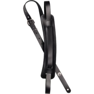 D'Addario John Lennon Leather Guitar Strap Black gitaarband