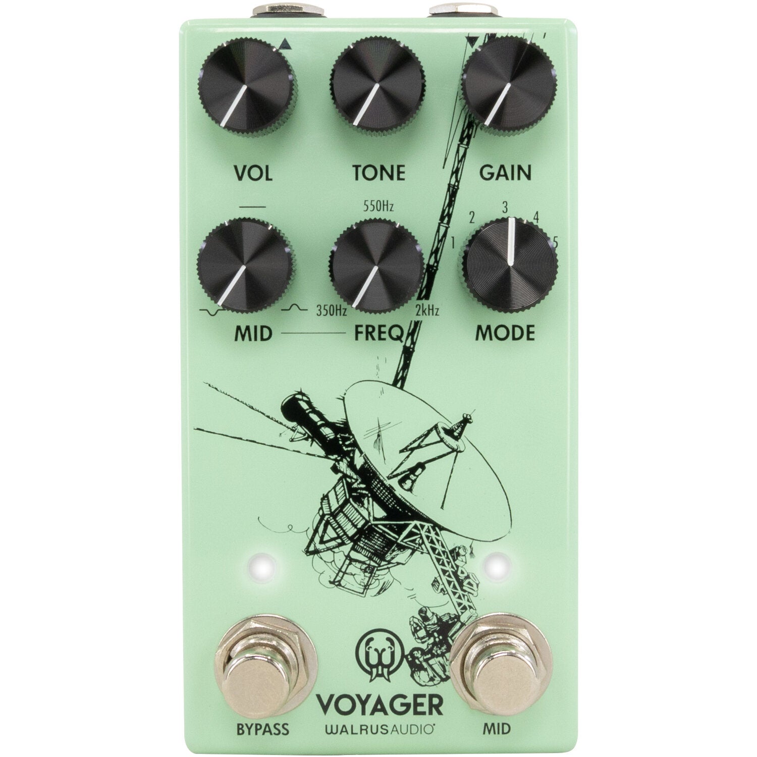 Walrus Audio Voyager MKII Seafoam preamp / overdrive effectpedaal
