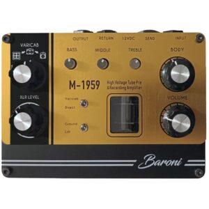 Baroni Lab Recording Tube Amp M-1959 voorversterker met 12AX7-buis en Varicab