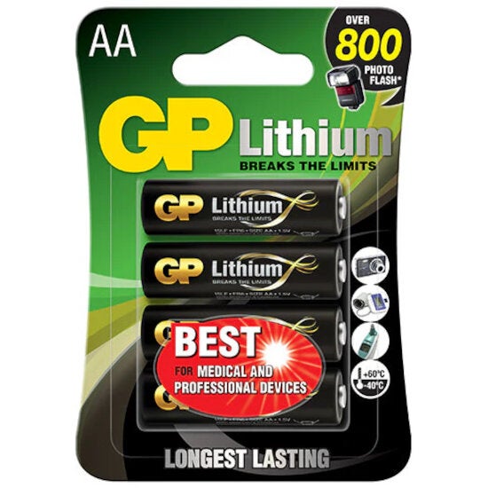 GP 15LF562C4 AA batterij Lithium 1,5V (4x)