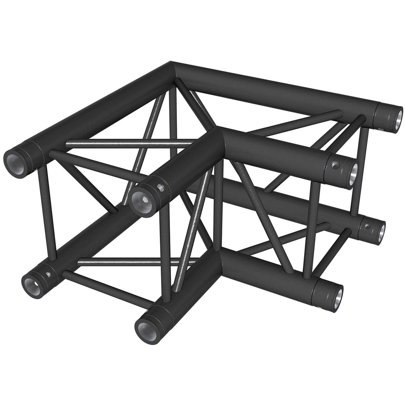 Contestage QUATRO-A01 BLK hoekverbinding 2 richtingen 90° 50 x 50 cm zwart