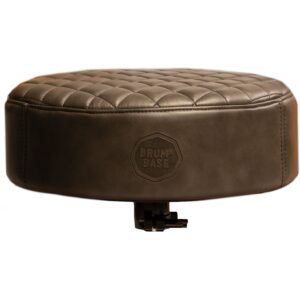 DRUMnBASE Real Leather Throne Gray luxe lederen zitting