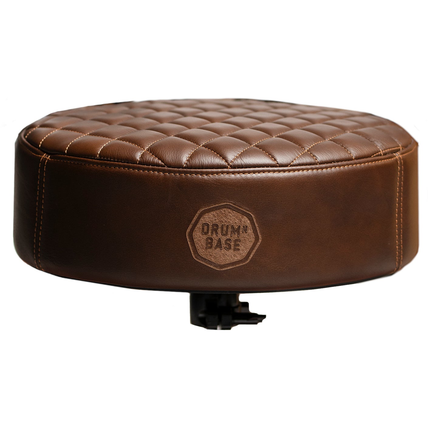 DRUMnBASE Real Leather Throne Brown luxe lederen zitting