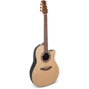 Ovation Pro Series Legend 1767-4S-G USA Deep Bowl Natural Satin elektrisch-akoestische gitaar met koffer