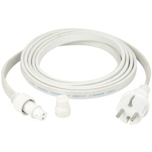 Showgear voedingskabel voor Festoon Light E27, wit