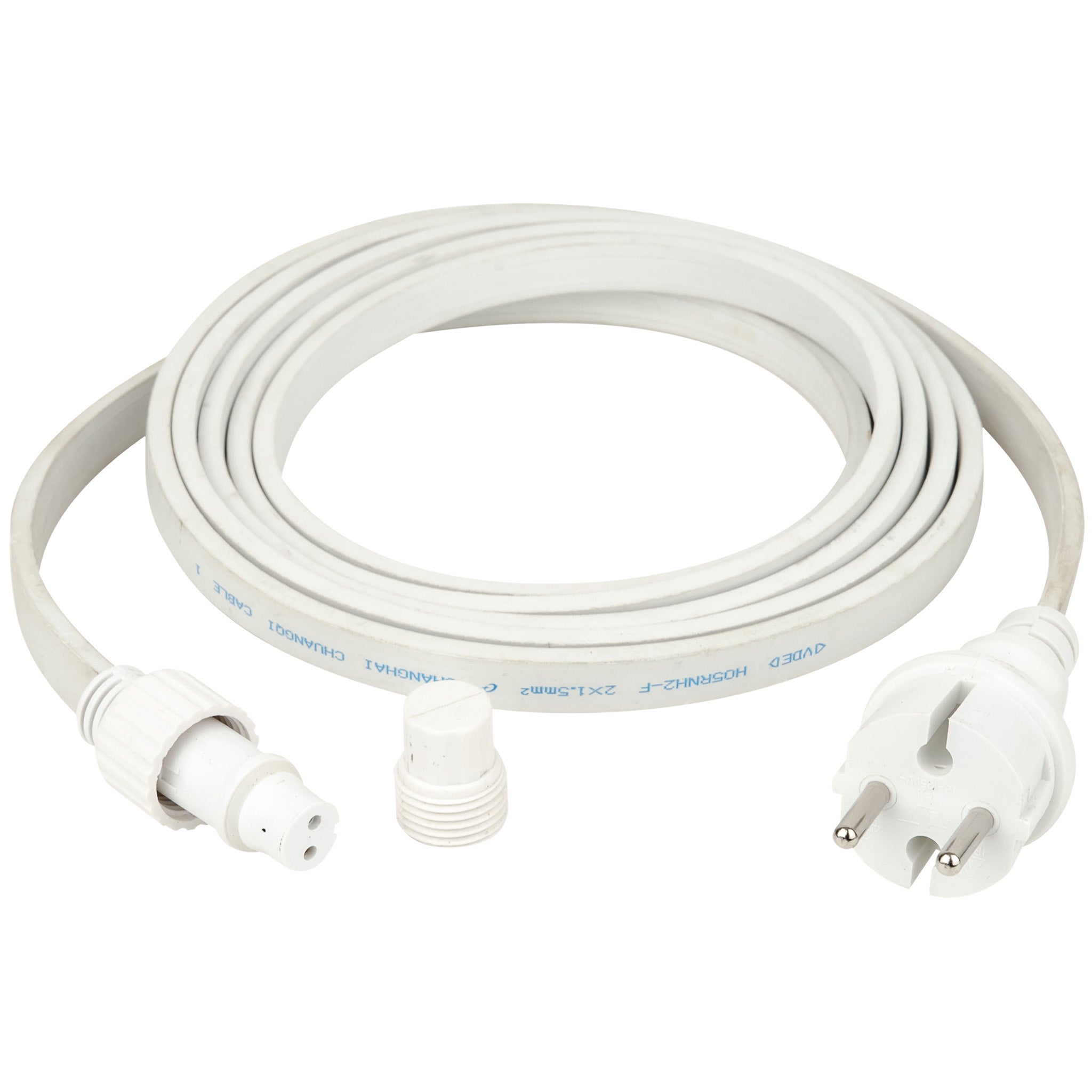 Showgear voedingskabel voor Festoon Light E27, wit