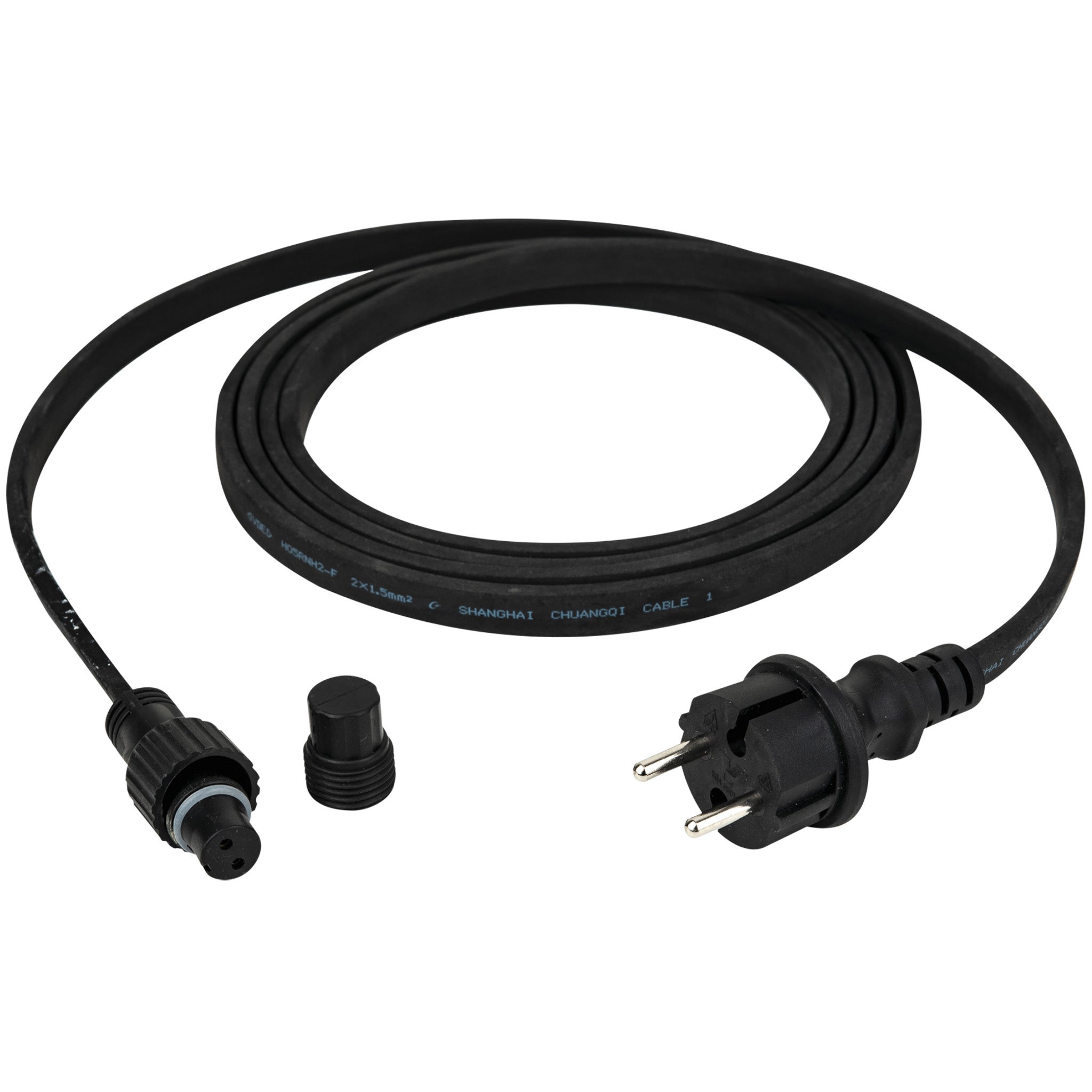 Showgear voedingskabel voor Festoon Light E27, zwart