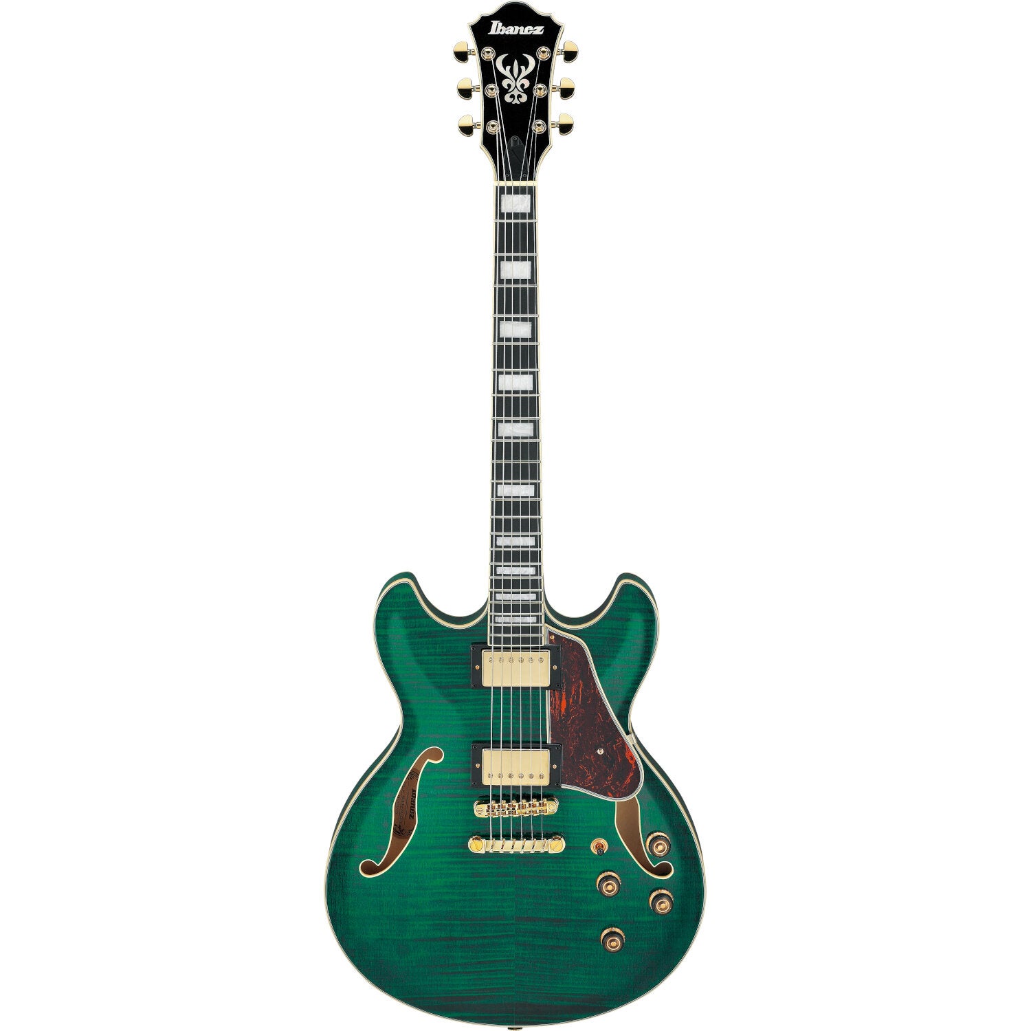 Ibanez AS93FM Artcore Expressionist Transparent Moss Green semi-akoestische gitaar