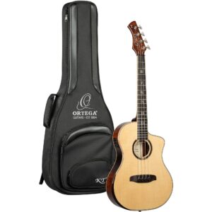 Ortega Signature Series KT-WALKER-V3 elektrisch-akoestische basgitaar met gigbag