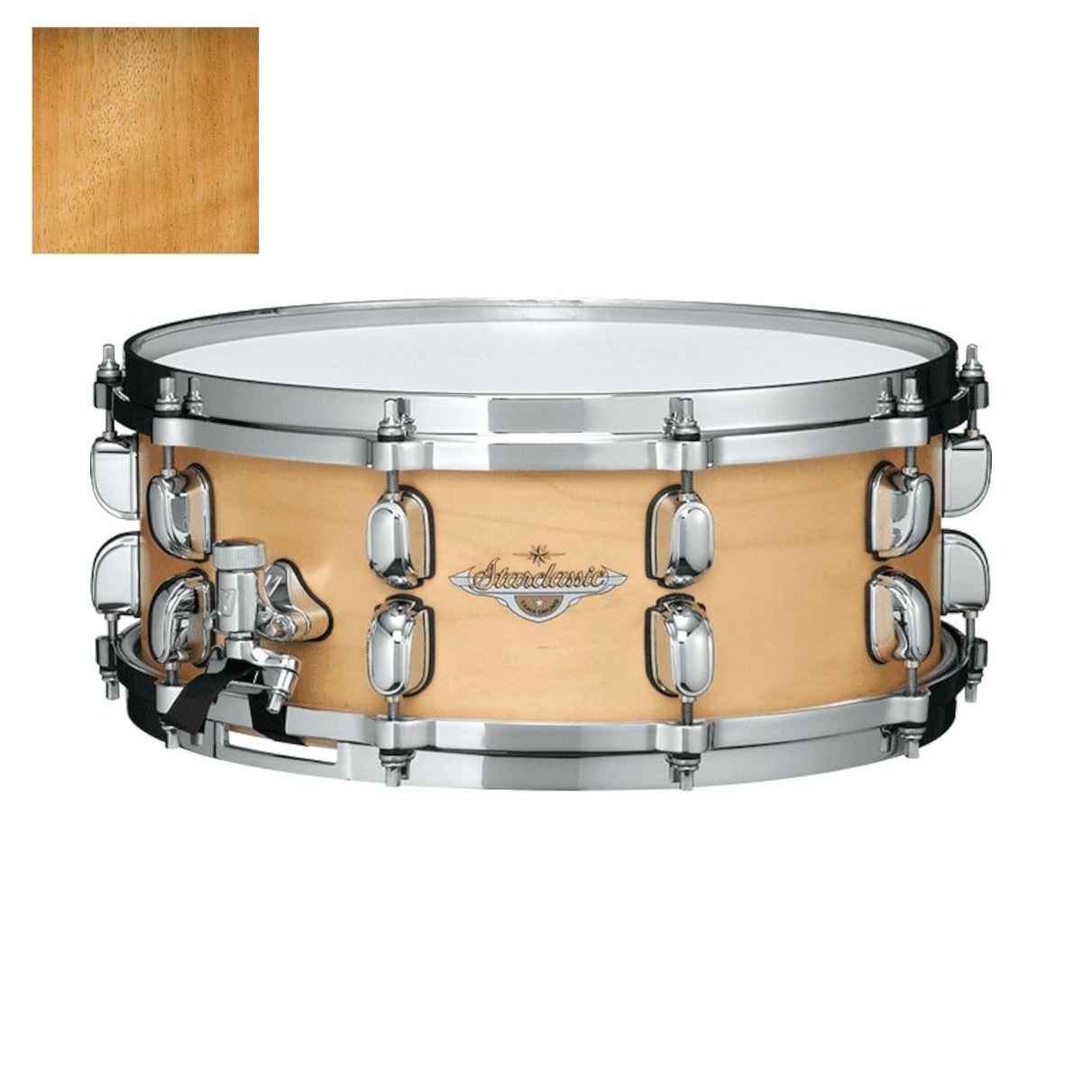 Tama MES1455-VGLM Starclassic Maple Exotic Gloss Natural Movingui 14 x 5.5 inch snaredrum