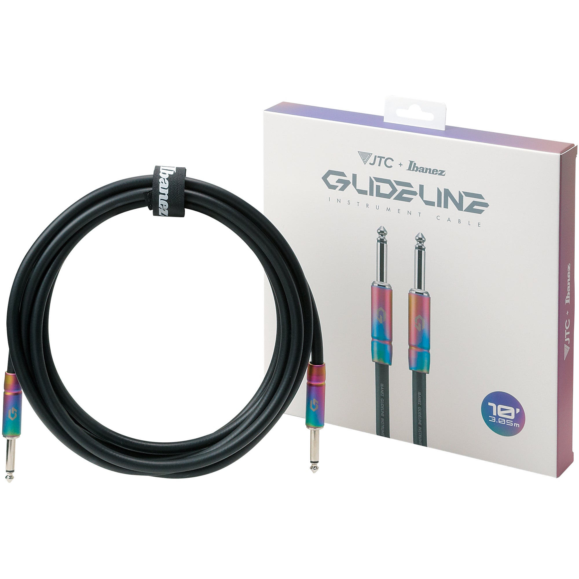 Ibanez GL10 instrumentkabel 3 meter 6.3 mm TS jack recht-recht