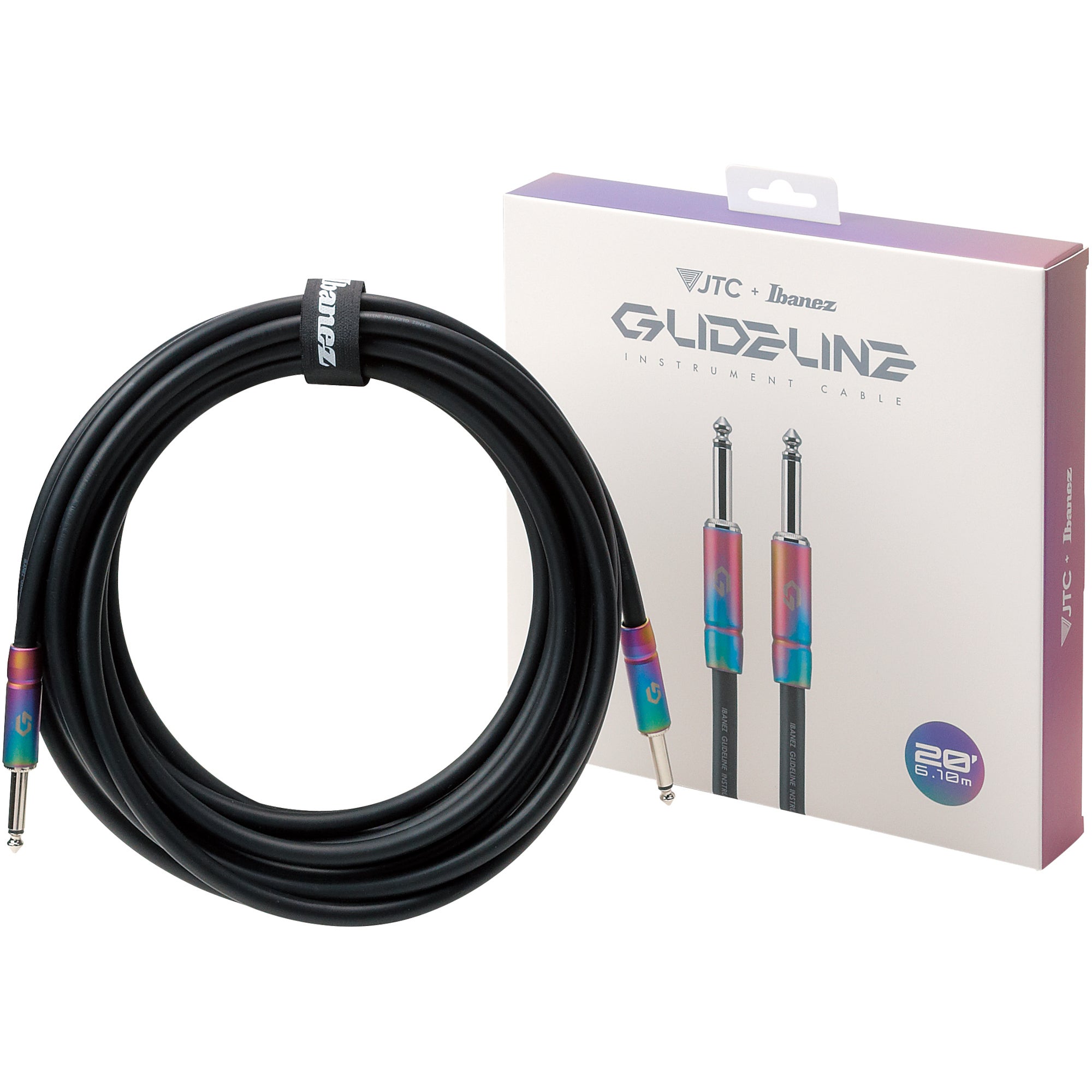 Ibanez GL20 instrumentkabel 6 meter 6.3 mm TS jack recht-recht