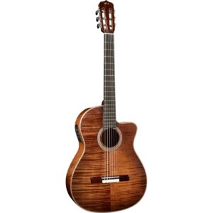 Cordoba Fusion 12 Exotic Top Cinnamon Burst elektrisch-akoestische klassieke gitaar