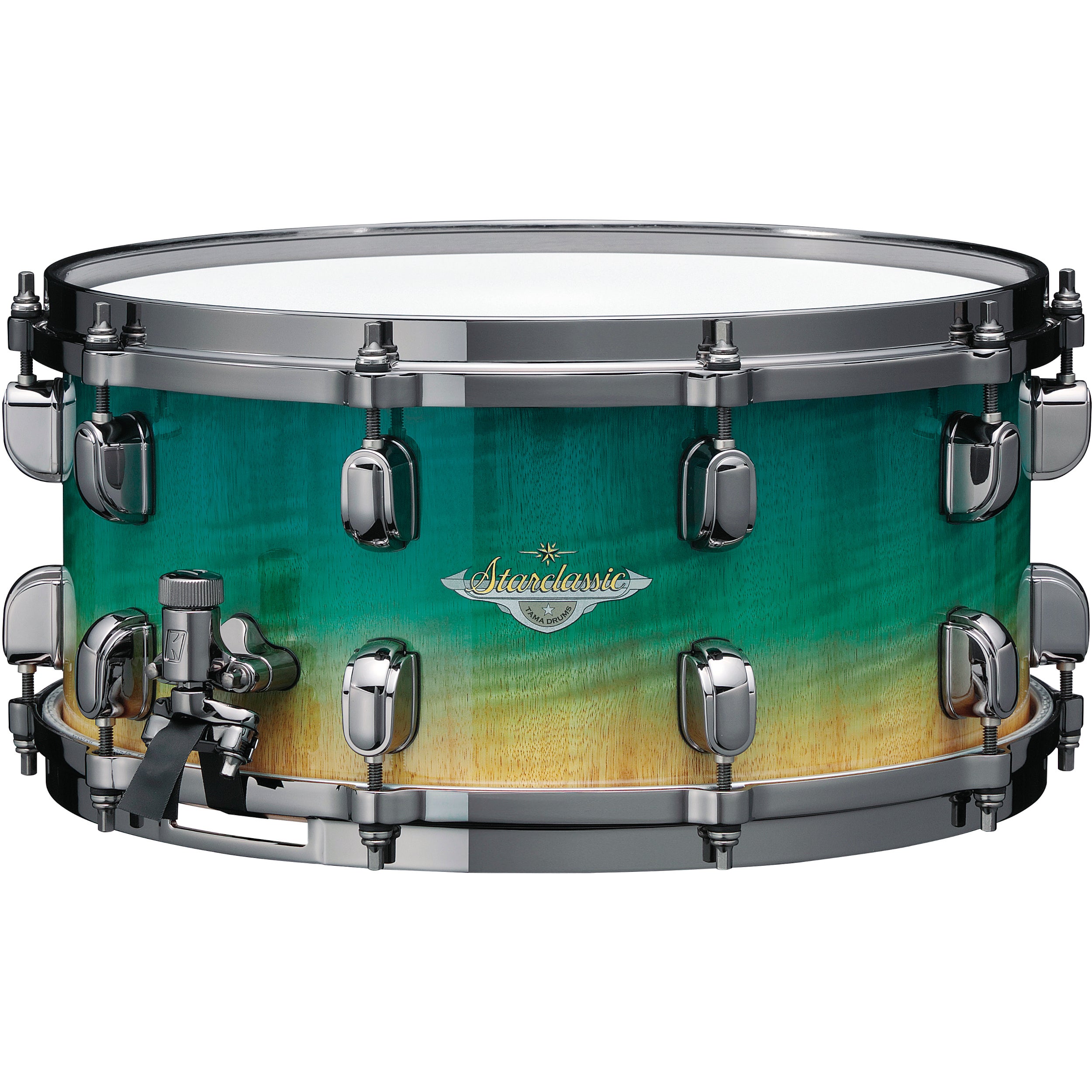 Tama MES1465B-VMMF Starclassic Maple Exotic Marine Shoreline 14 x 6.5 inch snaredrum (zwart vernikkeld)