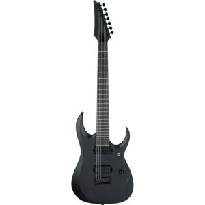 Ibanez RGDRB71 Iron Label Black Flat 7-snarige elektrische gitaar