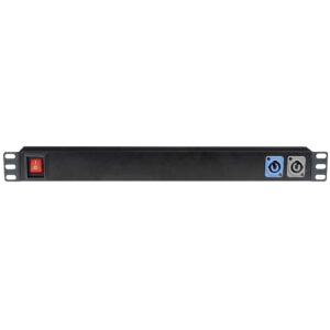 Showgear Socketstrip 7 19 inch stroomverdeler 7-voudig met powerCON-in/uit