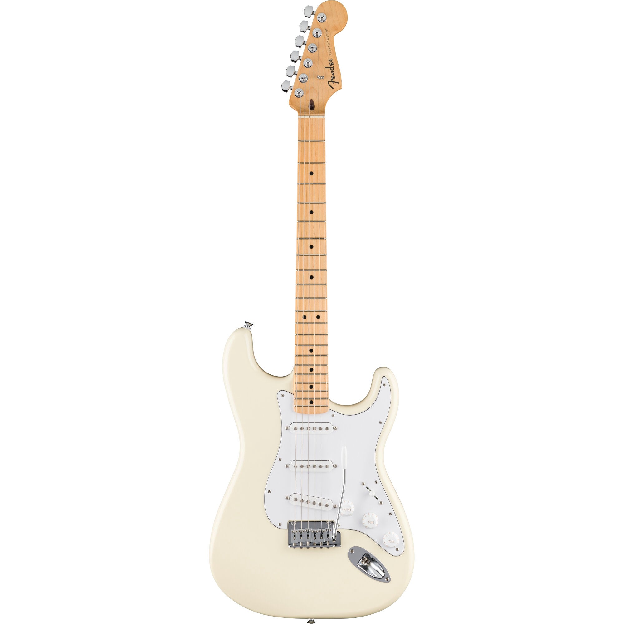 Fender Standard Stratocaster MN Olympic White elektrische gitaar