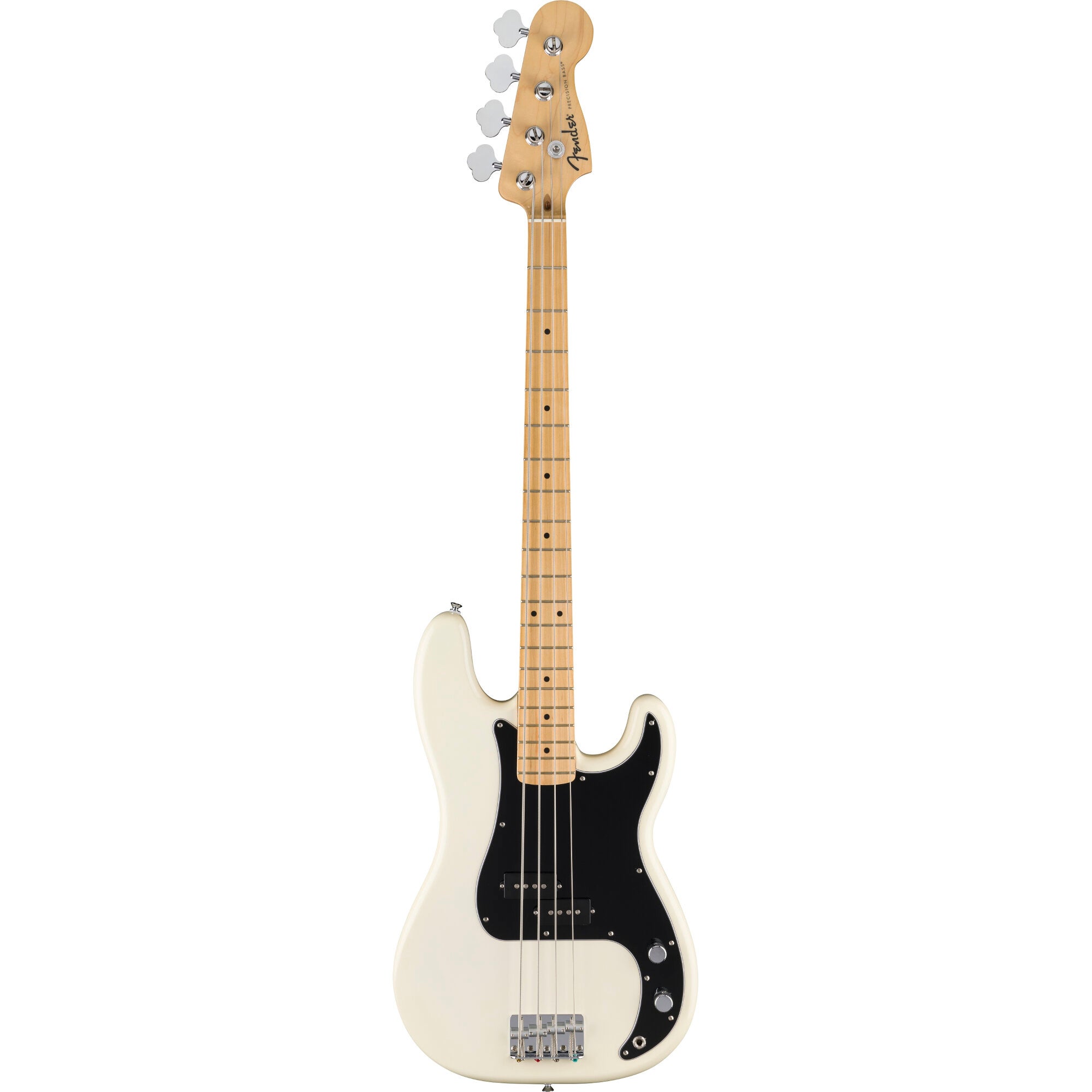 Fender Standard Precision Bass MN Olympic White elektrische basgitaar