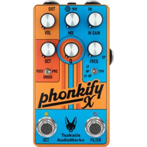 Tsakalis AudioWorks Phonkify X Envelope Filter & Octave effectpedaal