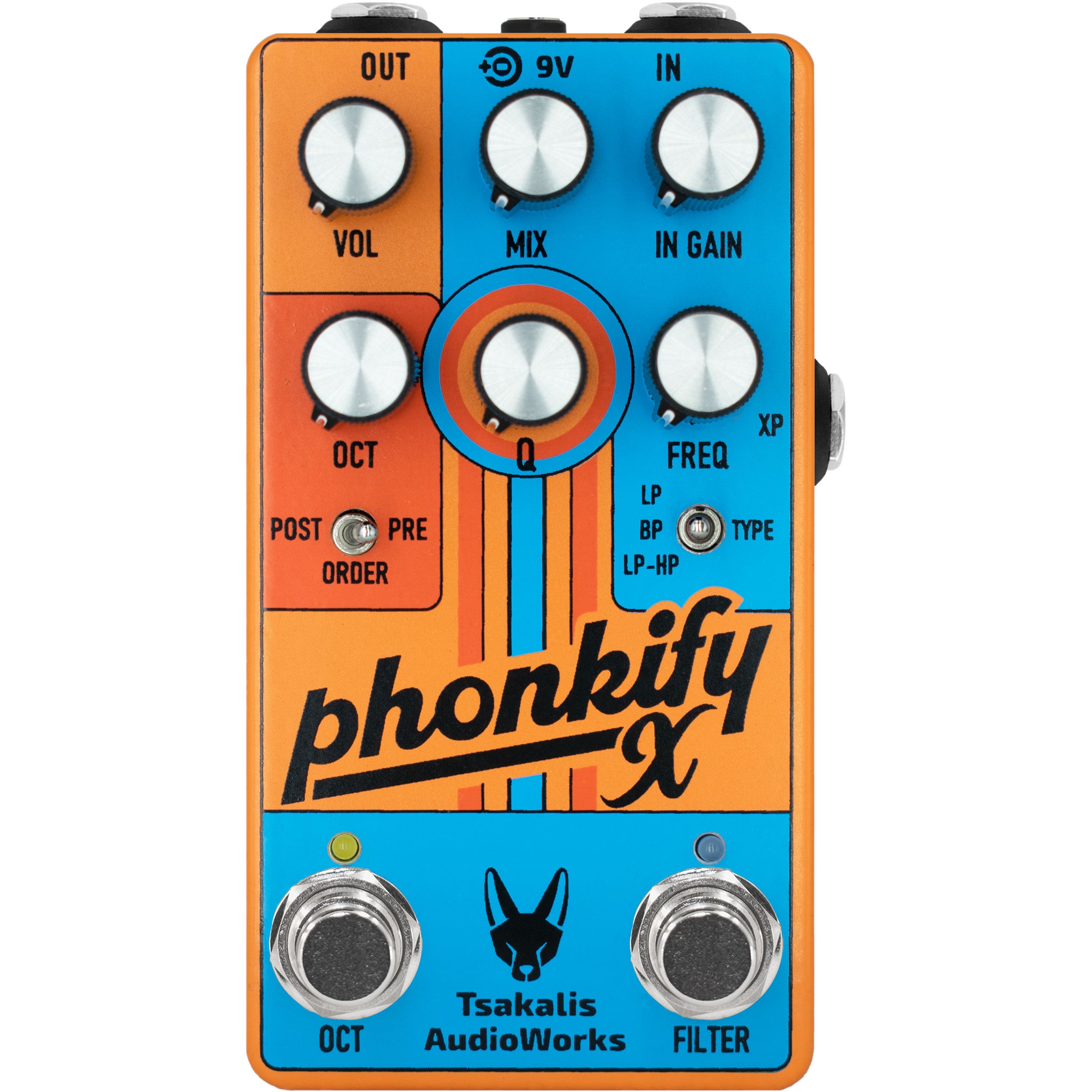 Tsakalis AudioWorks Phonkify X Envelope Filter & Octave effectpedaal
