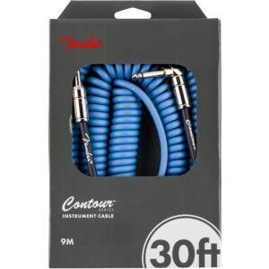 Fender Contour 30 ft Coiled Lake Placid Blue instrumentkabel 9 meter