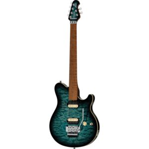 Sterling by Music Man Axis AX50QM Yucatan Blue elektrische gitaar